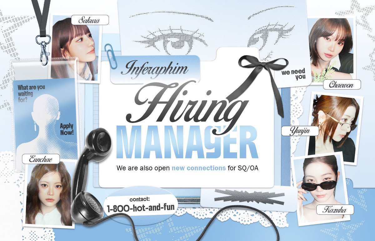 Inferaphim ྀིྀི is 𝗵𝗶𝗿𝗶𝗻𝗴 and we need you. Sharing this would mean everything to us. We're searching for our next manager to help run things and befriending other SQs and OAs too. If managing sounds like you, reply below. SQs and OAs, please say hi. We'd love to meet you!🩵