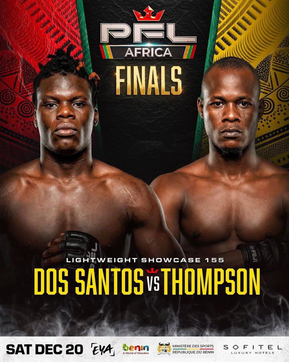 No_Limit229's tweet photo. ๐ฅ Champion dโAfrique de MMA ร lโ#AkoShow,
๐ง๐ฏ Jean DO SANTOS entre dans lโhistoire en devenant le premier combattant bรฉninois ร rejoindre la PFL Africa.
Le 20 dรฉcembre au Sofitel Cotonou, tout un peuple est derriรจre toi ! ๐ช๐ฅ
#HevioxoMMA #GoJean #PFLAfrica https://t.co/dMYI1FvlSa