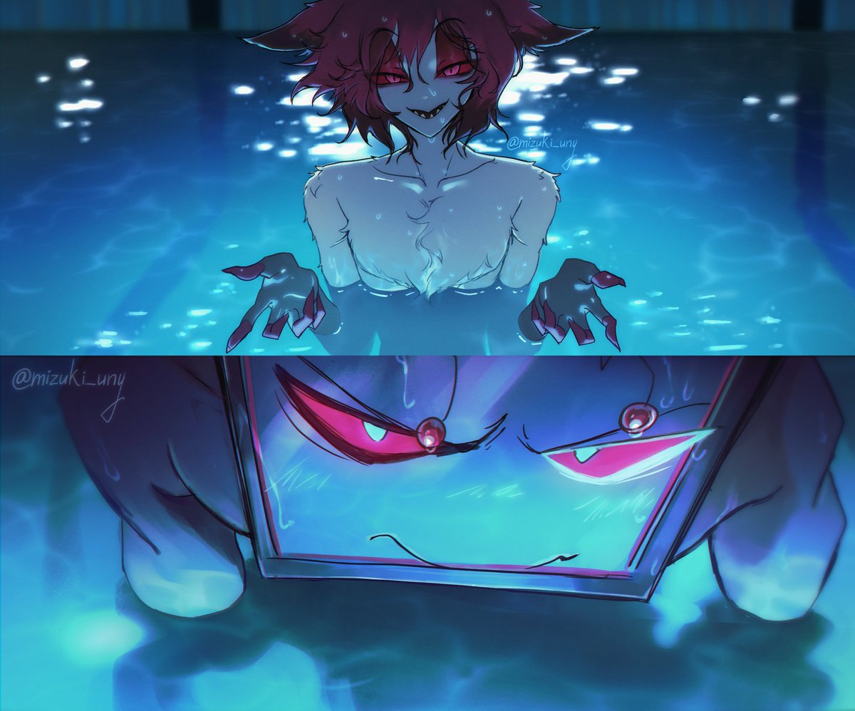 In the pool 

#HazbinHotel #StaticRadio #RadioStatic #voxal