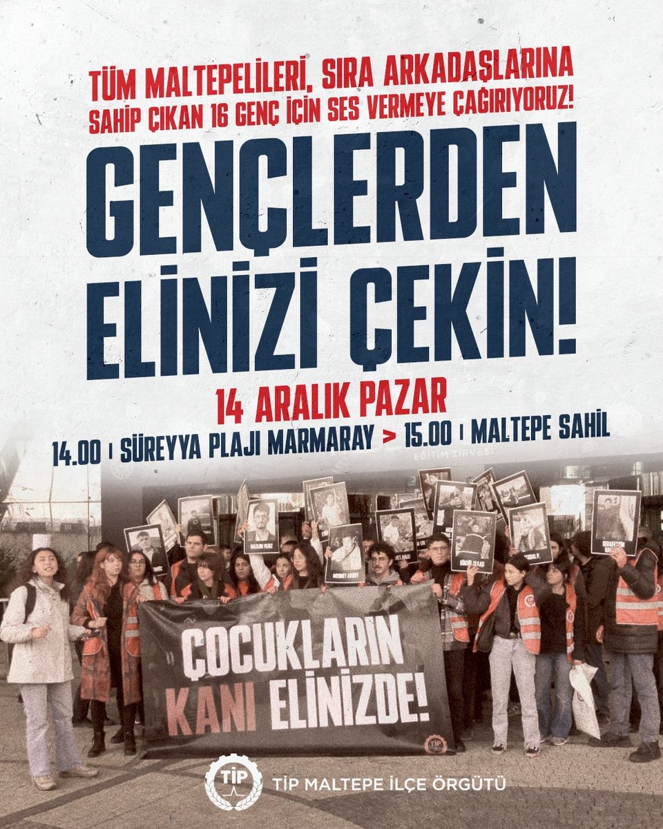Mesem protokolünün iptali talebimiz ve okullarda 1 öğün ücretsiz yemek kampanyamız için yarın saat 14.00'ta Süreyya plajı marmarayda buluşuyoruz. 15.00ten itibaren Maltepe sahilinde olacağız. Kampanyamıza imza vermek isteyen veya bilgi almak isteyen tüm Maltepelileri bekliyoruz.