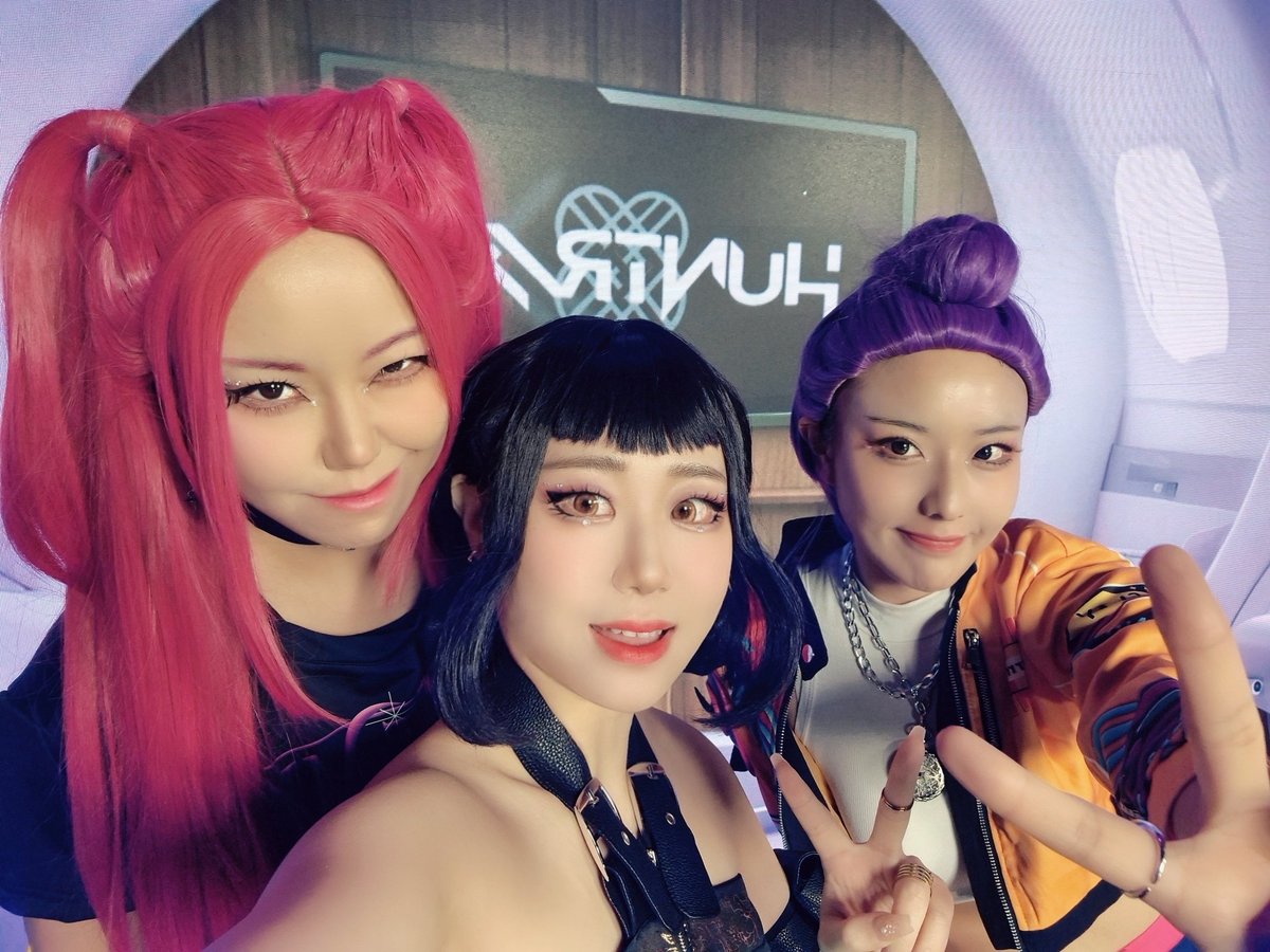 우리 장신 미녀 헌트릭스❤️💚💜✨️