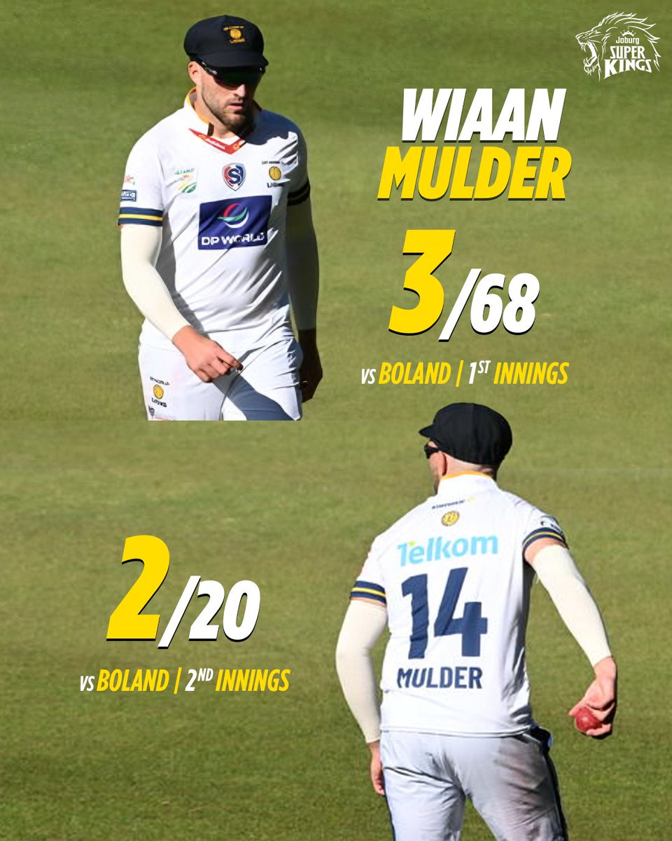 JSKSA20's tweet image. 𝐌𝐮𝐥𝐝𝐞𝐫 ran the show with the ball! 🔥

#4DaySeries
#WhistleForJoburg
#ToJoburgWeBelong