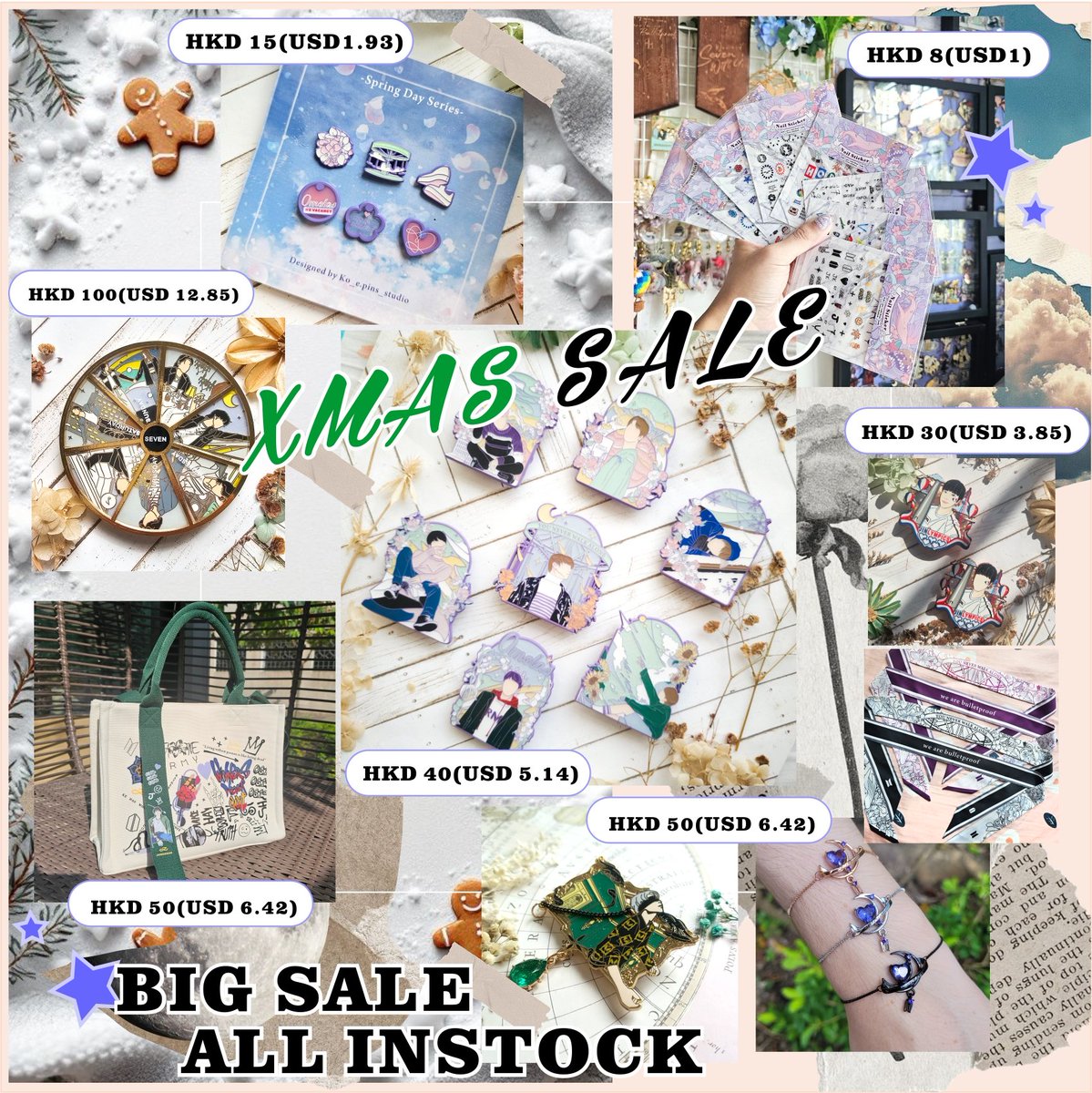KoJikook's tweet photo. Big sale on my bigcartel now🥰
#BTSMerch
#BTSFanmade
#ArmyMerch
#BTSPins
#KpopMerch
#SmallBusiness
#BigcartelShop
#ChristmasSale
#FanmadeMerch https://t.co/LxMuLBFIm9