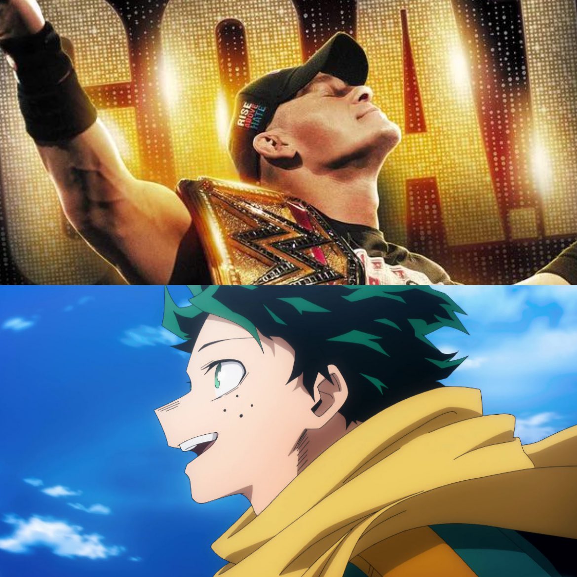 TheNCSmaster's tweet image. John Cena retires and My Hero Academia ends on the same day

The universe said “you WILL be depressed today”
