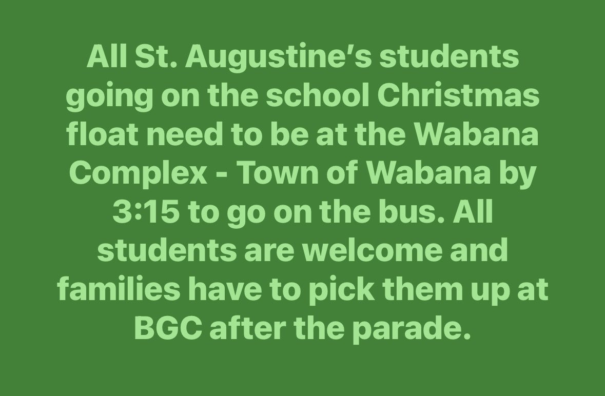 St. Augustine's tweet media