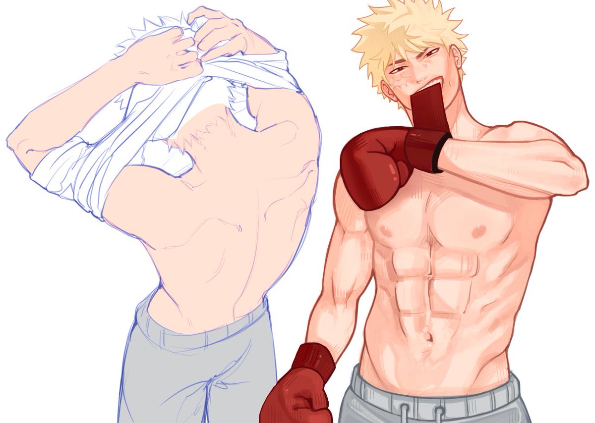 middiarrhea's tweet photo. Wip #boxerau #bakugo https://t.co/oqlLrOS7iM