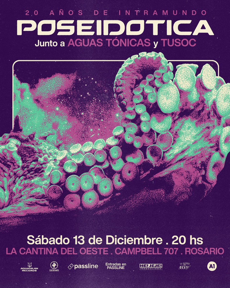 Hoy <a href="/poseidotica/">Poseidótica</a> en vivo en Rosario con <a href="/Aguastonicas/">Aguas Tónicas</a> y Tusoc
