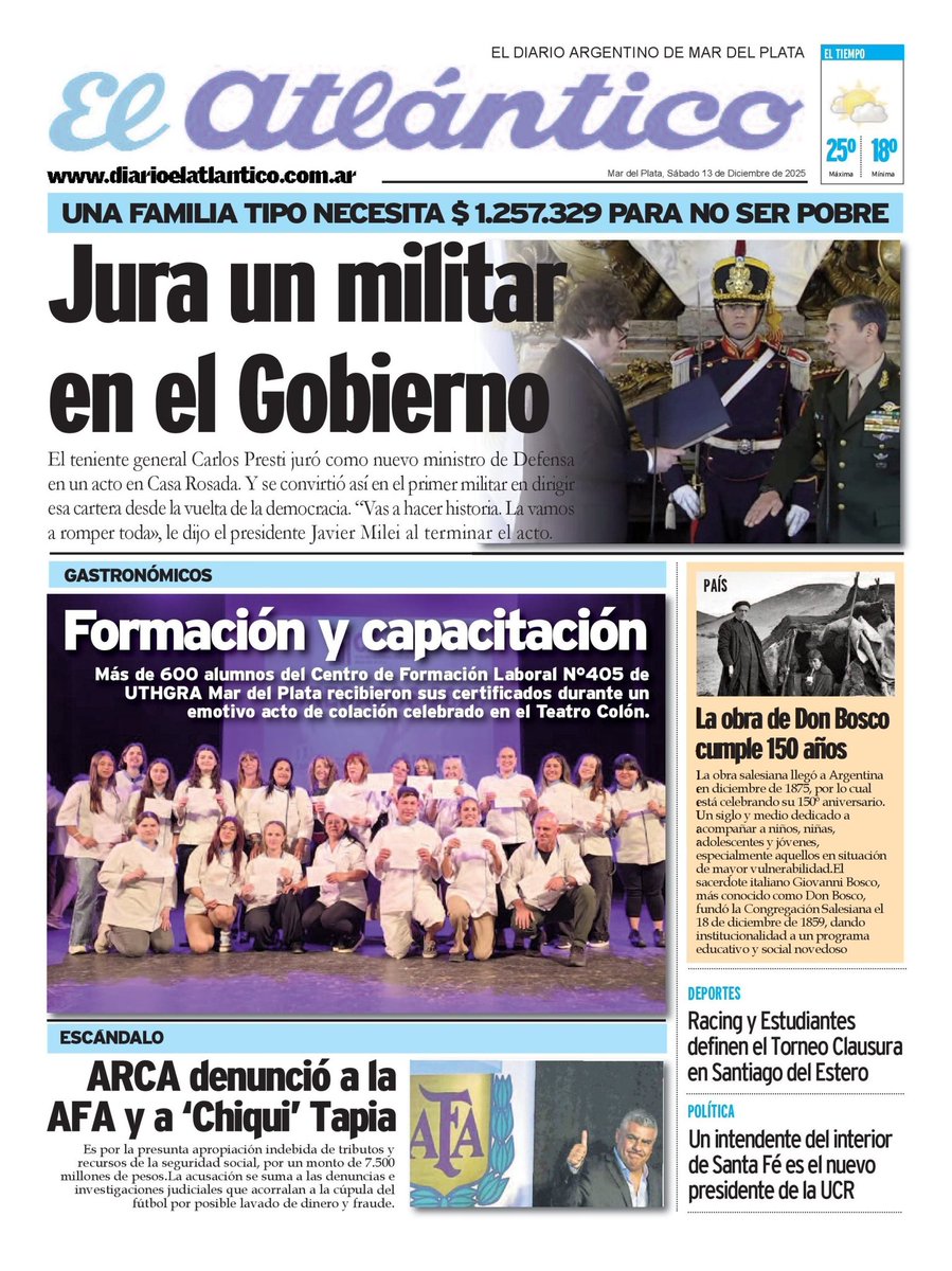 Portada digital del día 13/12/2025