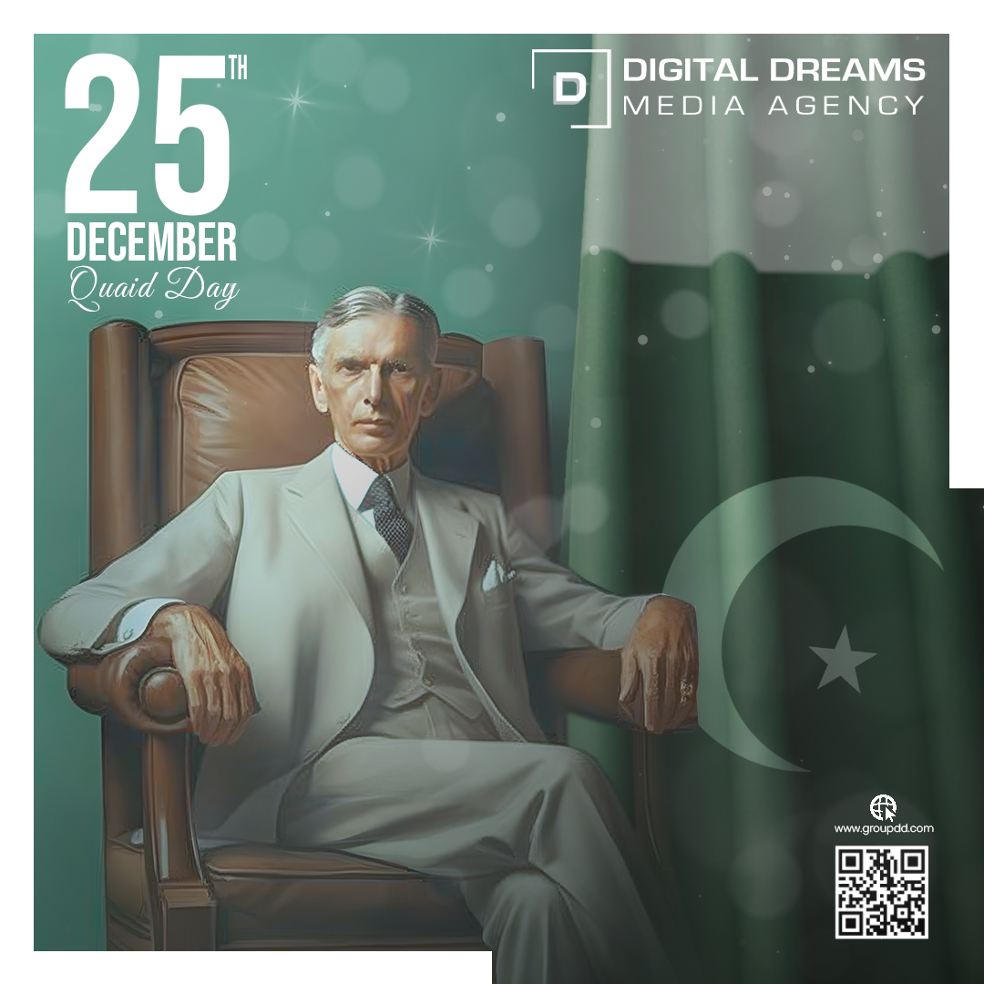 GroupDDMA's tweet photo. On the birth anniversary of Quaid-e-Azam Muhammad Ali Jinnah, we honor a mind that transformed a dream into a destiny. His clarity, courage, and unwavering belief in purpose continue to inspire creators, leaders, and innovators shaping Pakistan’s future.
#PakistanZindabad https://t.co/CSBqEb67cG