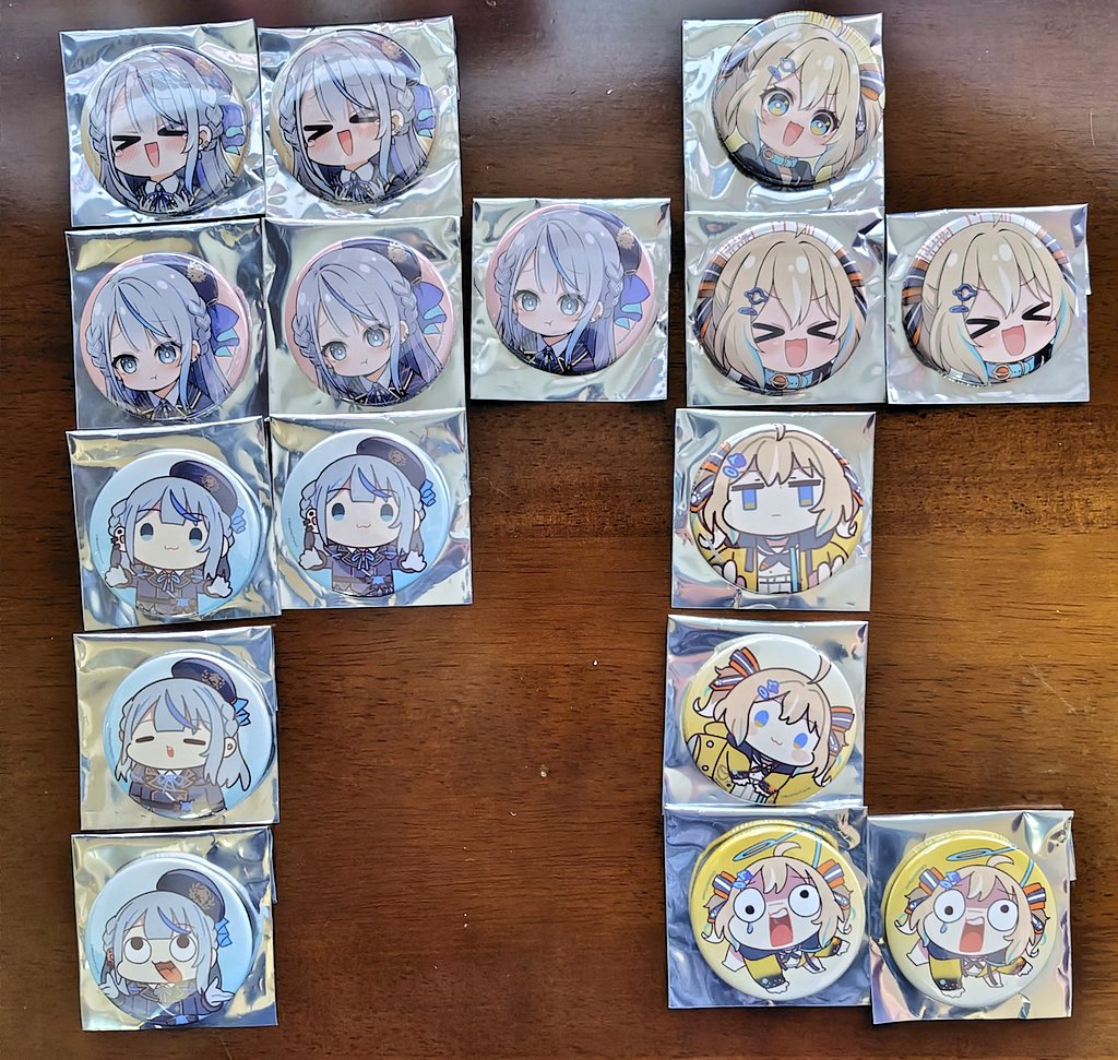 ルカ 缶バッジ 缶バッジはひとまず8ずつ購入！ コンプリートしたさあるからまた買いに