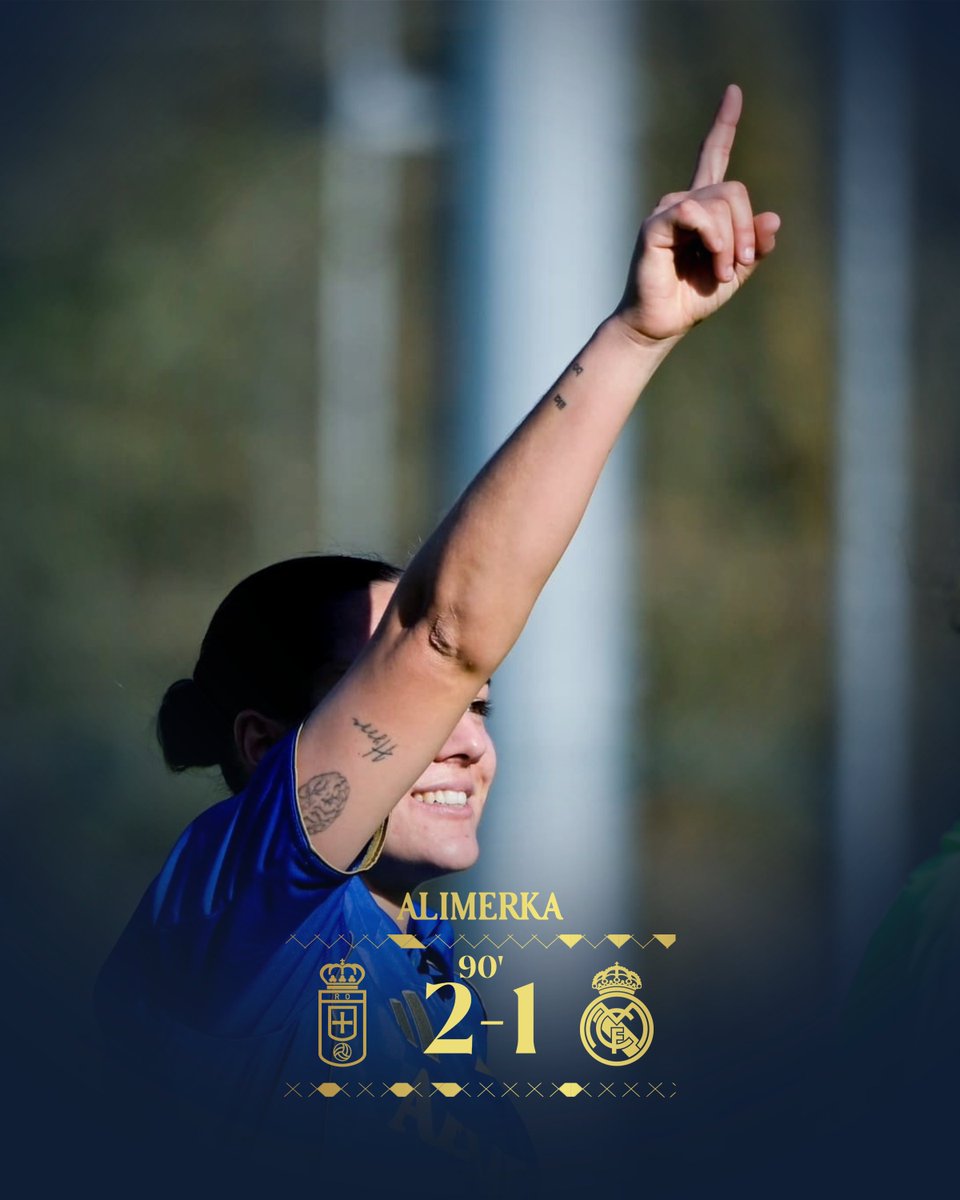 ⏹️ ¡FINAAAAAL!

<a href="/RealOviedoFem/">Real Oviedo Femenino</a> 2
<a href="/realmadridfem/">Real Madrid C.F.</a> ‘B’ 1

⚽️ <a href="/lauragssm/">Laura Gutiérrez</a> y <a href="/maaartaa15/">Marta Arias</a> 
 
#PrimeraFederaciónIberdrola
#RealOviedoFemenino 🔵⚪️
