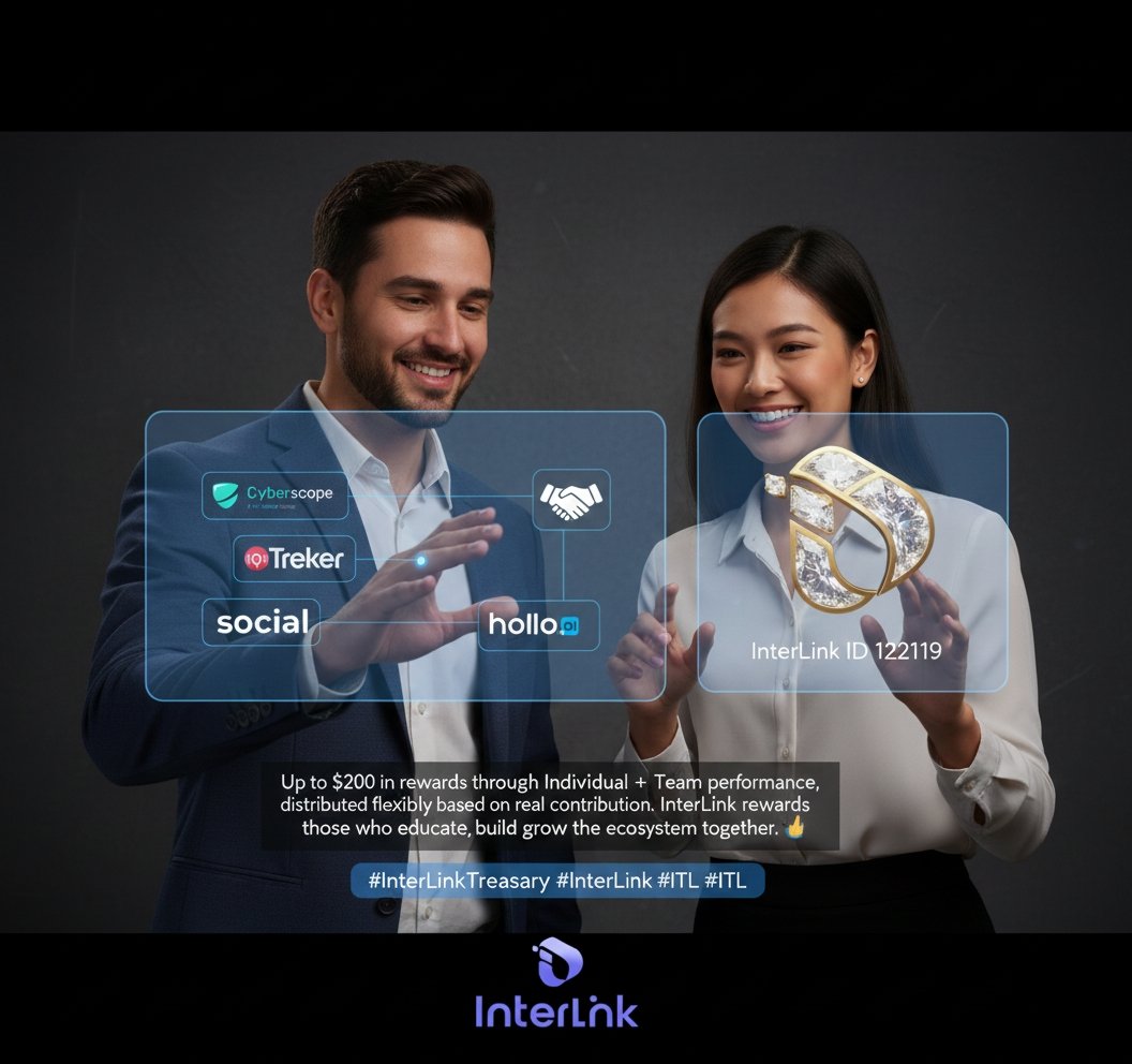 Asemach21's tweet photo. ➞Up to $200 in rewards through Individual + Team performance distributed flexibly based on real contribution.
InterLink rewards those who educate, build, and grow the ecosystem together. 🤝
#InterLinkTreasury

#InterLink  #ITLG  #ITL https://t.co/bX3U0vNyMI