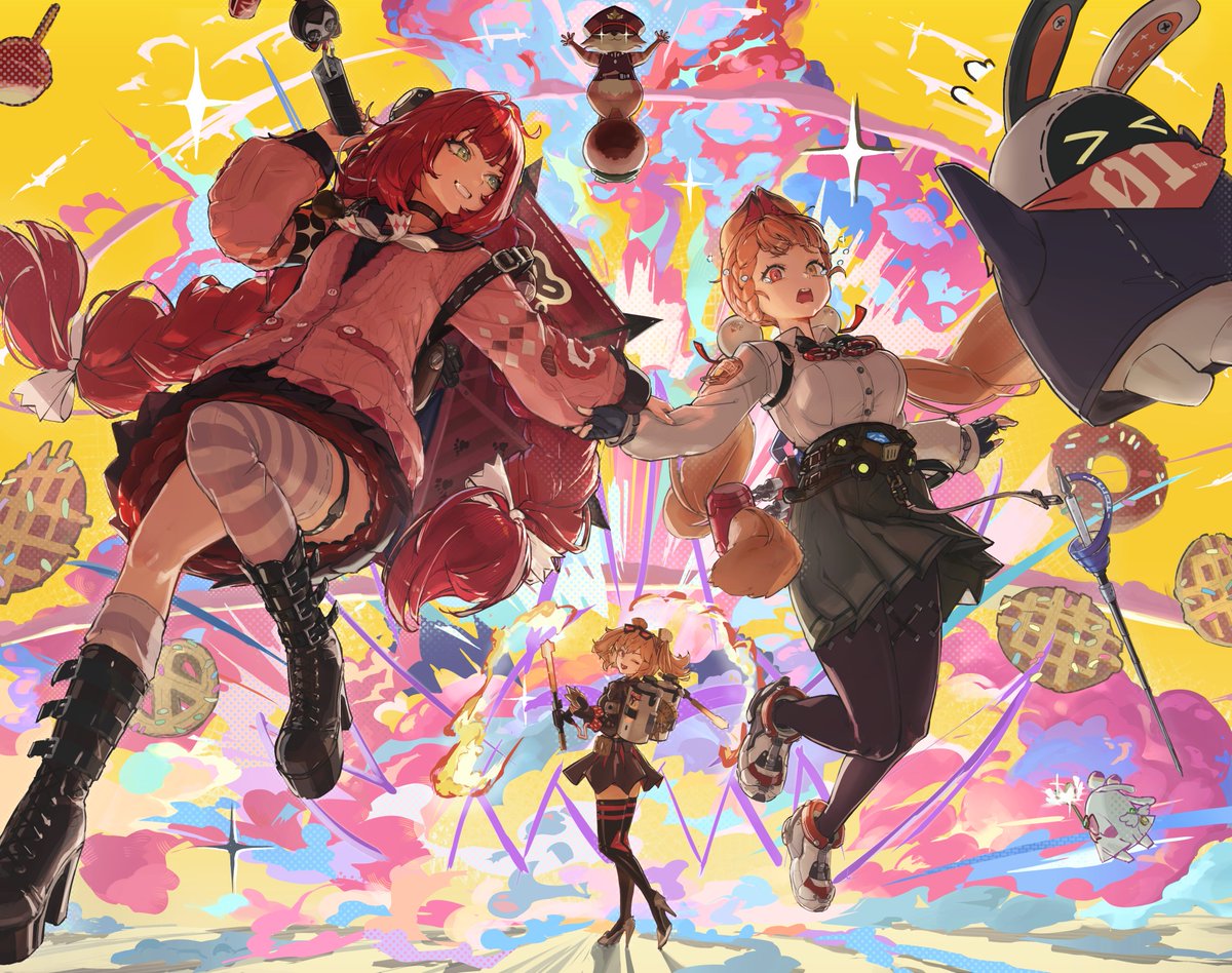 #今年も残りわずかなので今年一番伸びた絵を貼る 

描きたいネタを詰め込んで一番力入れた一枚！
時間取れたらまたこのぐらいのを…😇