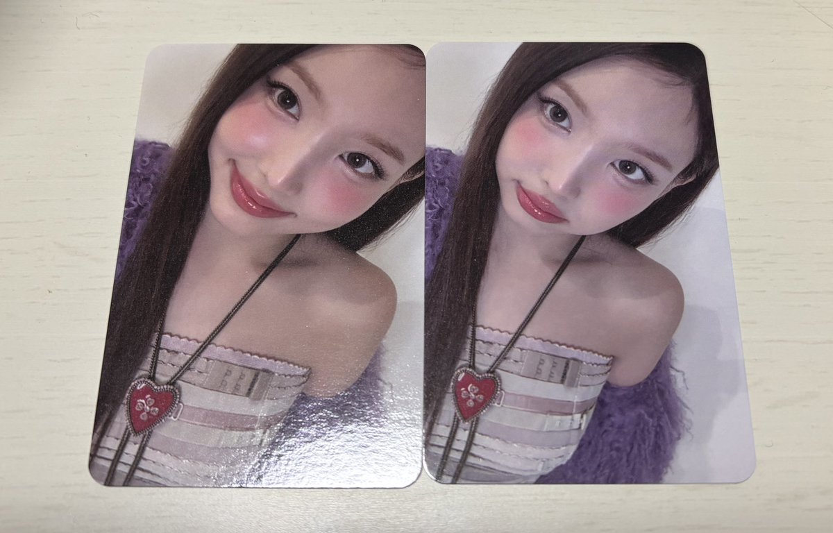 fipelw1's tweet photo. @nn____kkk 検索より失礼いたします。
こちらのナヨンちゃんと💖の2:2の交換は可能でしょうか？
ご検討よろしくお願いいたします🙇🏻‍♀️ https://t.co/UplMidfgZe