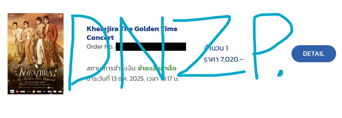 ขายบัตร Khemjira The Golden Time Concert
🎟️ Zone 7000
🔹 ราคาแรง **ขอคนรับได้ครับ
👉 สนใจ DM สอบถามได้เลยครับ

#KhemjiraConcert #เขมจิราที่อิมแพค #เขมจิราต้องรอดseries #KhemjiraTheSeries