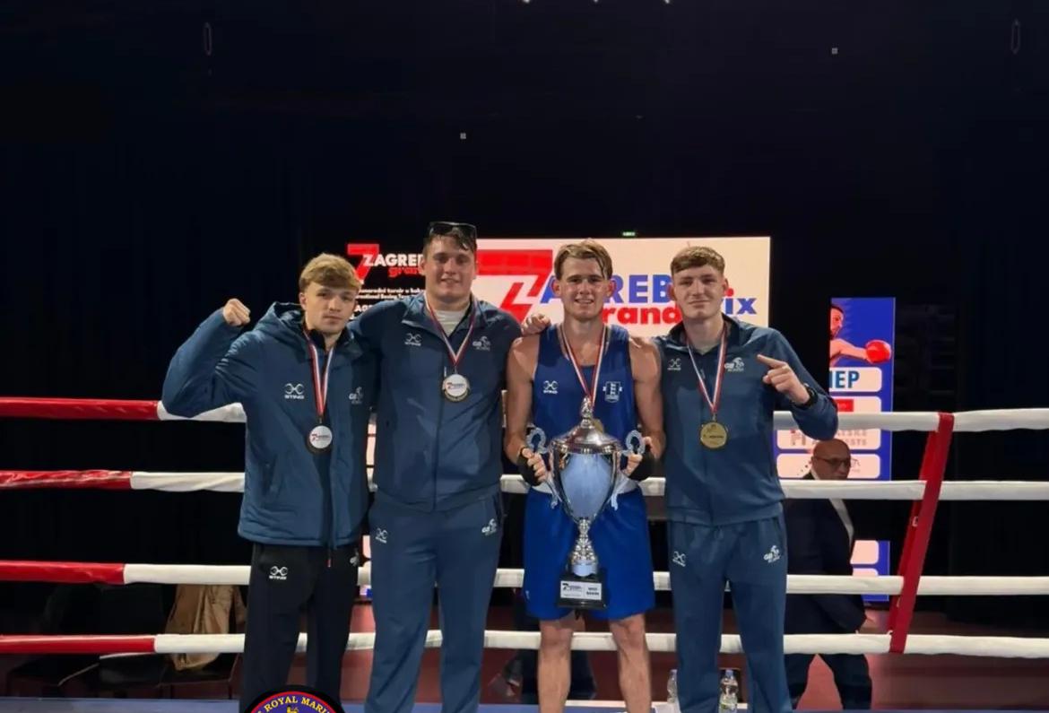 oldhamboxing's tweet photo. Same tournament same result! As oldham Boxing and Greater Manchester’s Kyle Tullin again wins the Gold at the Zagreb Tournament in Croatia. Defeating the Croatian with ease in the final yesterday in what will be his last outing for this year. #oldhamboxing #grtrmcrboxing https://t.co/tvrQEdRTpB