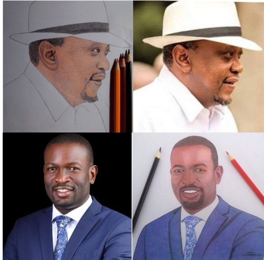 Hello Kenyans on X 🇰🇪,

It'll cost you Ksh 0.00 to Like ❤️ or Repost 🔄 my Pencil Portrait of President Uhuru Kenyatta and Edwin Sifuna ✏️ 
•
•
•
Cabinet Reshuffle 
Babu Owino 
Nairobi Expressway