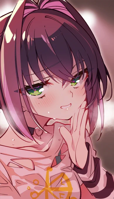 最初見た時バンドクラッシャー系の子だと思っていたのでそんな感じで描いた妄想杏珠(同人誌の絵)