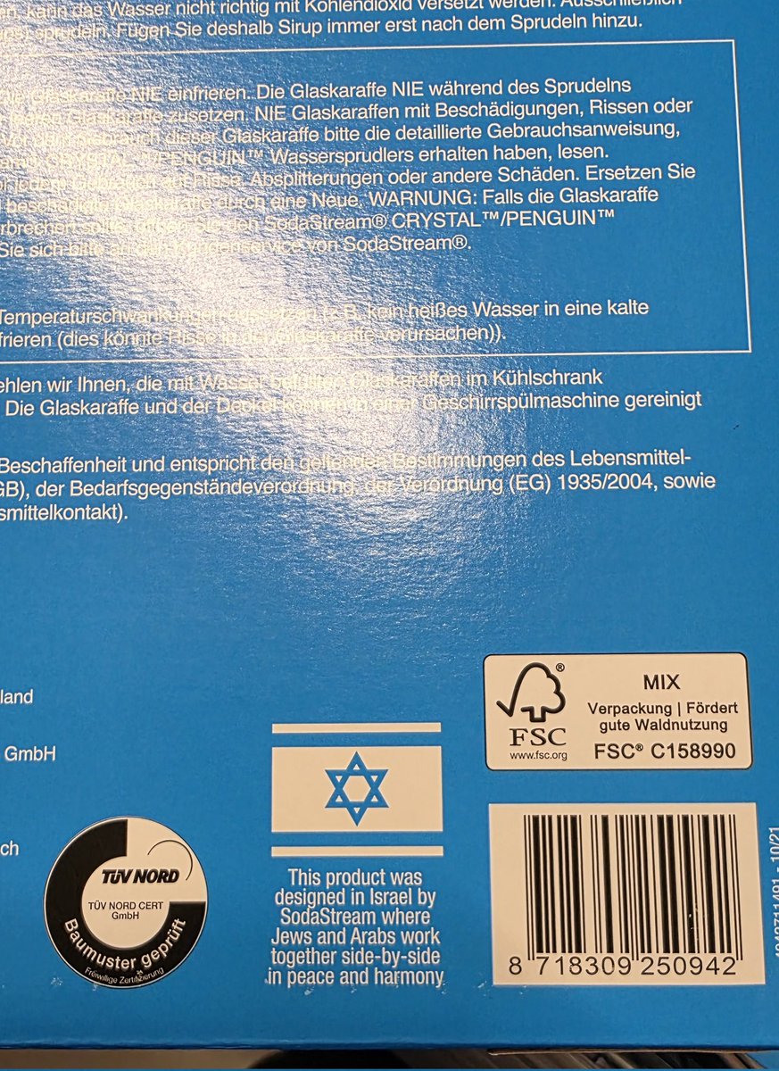 RetardGoch's tweet image. #SodaStream gehört gecancelt