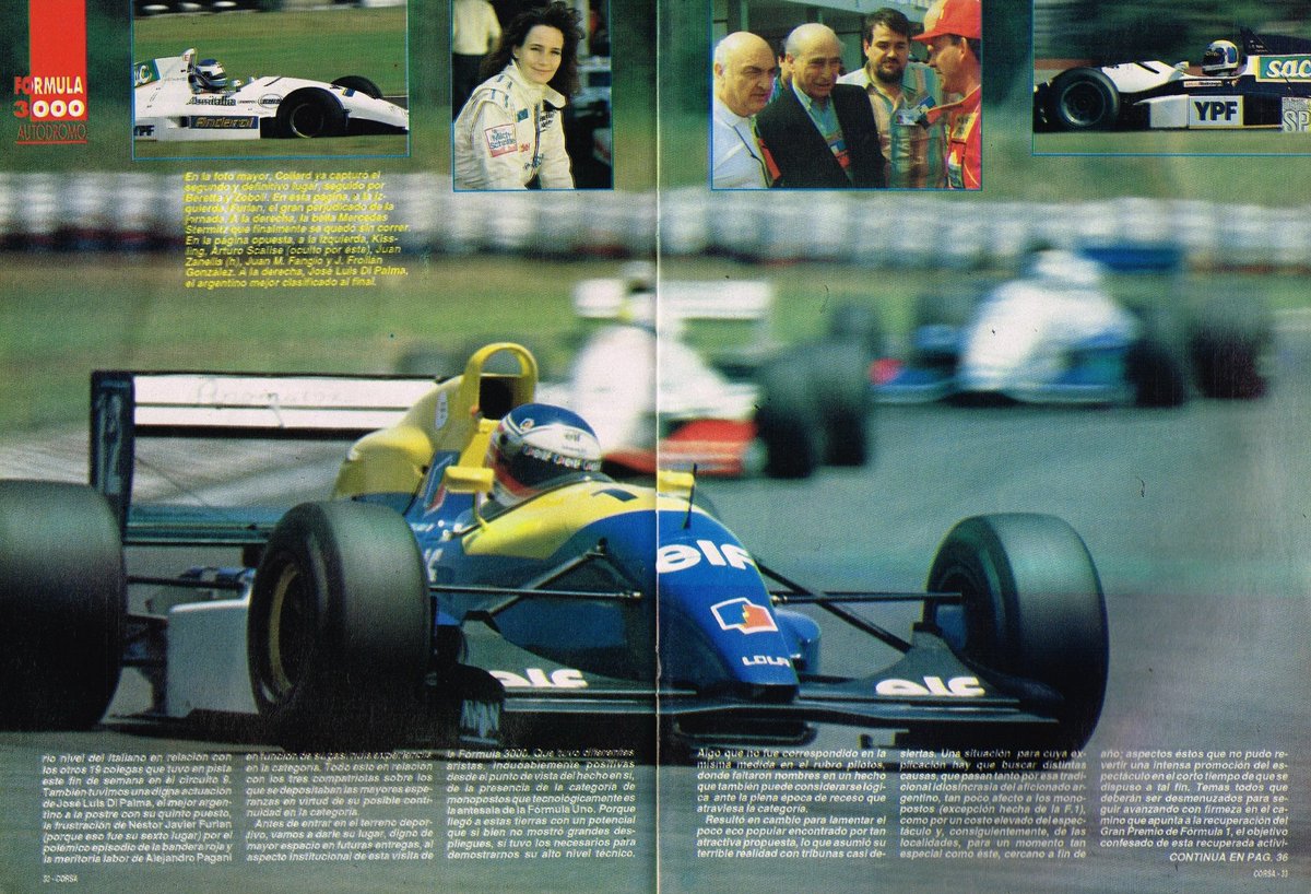 PatoG82's tweet photo. 13 de Diciembre de 1992. La Formula 3000 corría en Buenos Aires 🇦🇷 en evento fuera del campeonato, sin puntos 🏁
🇮🇹 ANDREA MONTERMINI, TERMINANTE
"No tuvo rivales el subcampeón. José Luis Di Palma resultó el argentino mejor ubicado (5°)
Nota Corsa 🔗 https://t.co/rW2pzKsvQG https://t.co/OEVQlB2lQ8