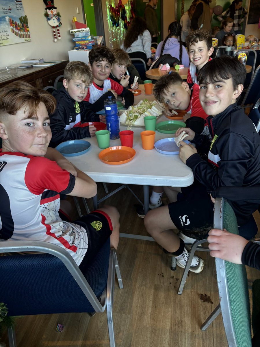 Our U11s today enjoying their after match refreshments!  <a href="/kentschools_fa/">Kent Schools FA</a>