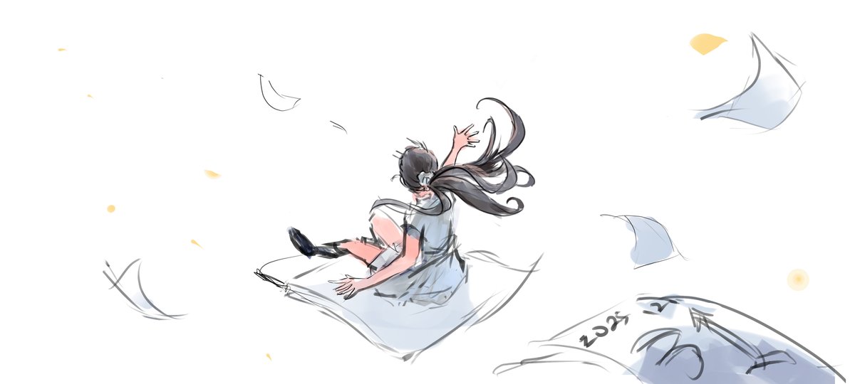 arcchen613's tweet image. 思いついたことをメモして、ラフなスケッチを少し。
この一年、誰にでもそれぞれの物語があります。
もし今年の大切なワンシーンを思い出してもらえたら、
嬉しいです ^_^