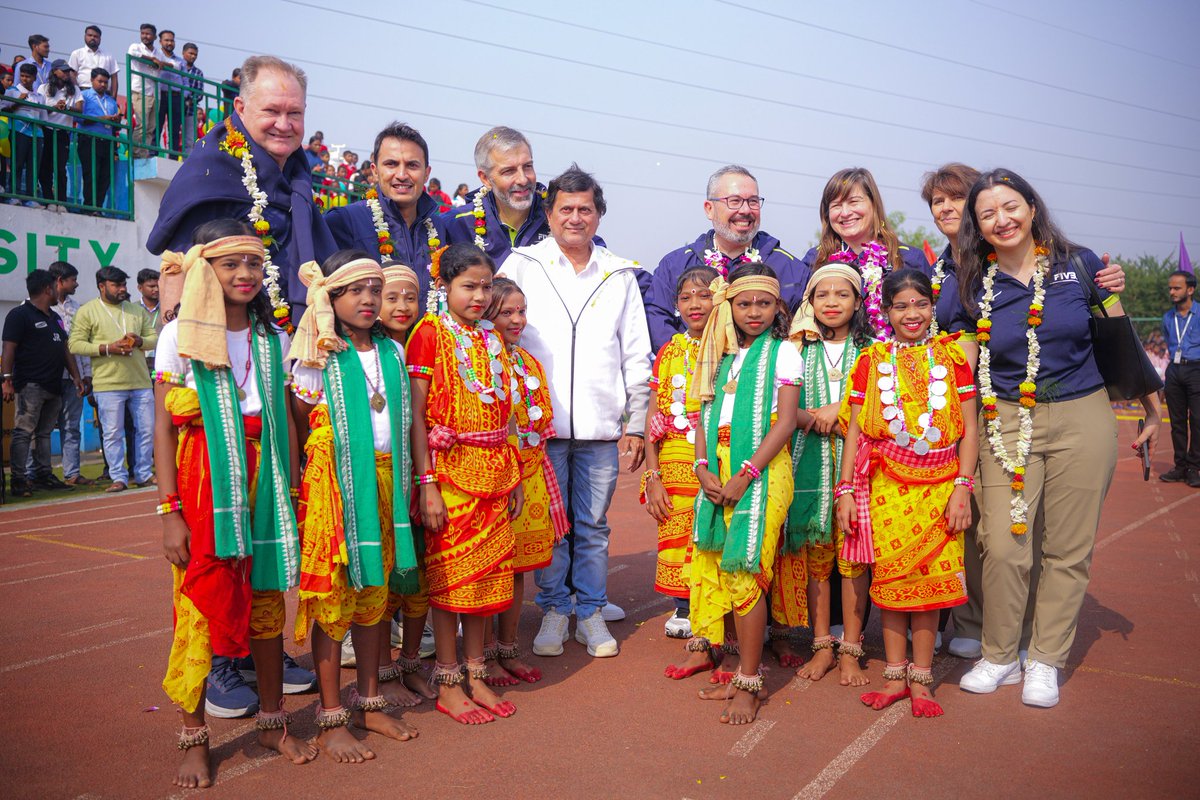 achyuta_samanta's tweet photo. I am verry happy to see the Volleyball Mahakumbh at KIIT &amp; KISS taking shape as a true festival of girls’ empowerment. This special programme, held exclusively for girls, was launched by Mr Fabio Azevedo, President of FIVB, in the presence of 11 senior functionaries from FIVB. https://t.co/CIDh9MnFFa