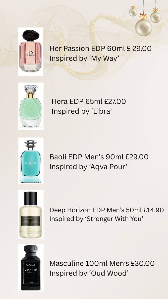 PhoenixFaves's tweet image. Beautiful fragrances without the luxury price tag 💎
Long-lasting, elegant, and perfect for everyday or special occasions.

#GiftIdeas #PerfumeLove #FarmasiFragrance

Shop the full fragrance collection here 👇
👉 farmasi.co.uk/seanhill/produ…