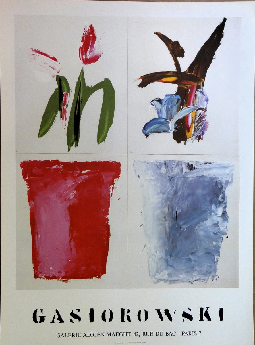 marieartcollec1's tweet photo. Vintage Gérard Gasiorowski Flower Pots Art Poster, 1983 #FrenchArt #ExhibitionPoster #PosterCollector #ContemporaryArt
#vintagePoster
https://t.co/S3Q4HJAQSm https://t.co/hTK1aQMh62