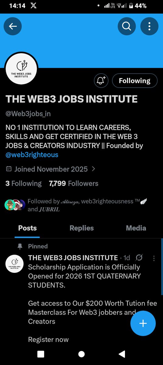 kingmiles__'s tweet photo. @web3righteous @Hostweb3hub Done https://t.co/xEG4lvRuAI