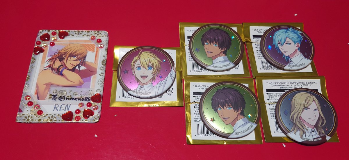 交換希望】 うたプリ スイパラ 缶バッジ 譲】翔 セシル2 藍 カミュ 求