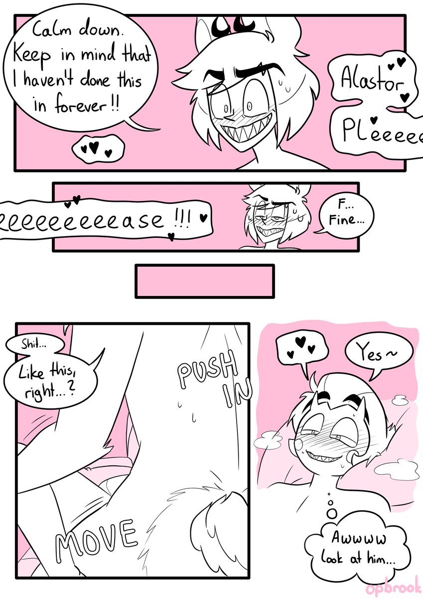 OpBrook's tweet photo. Movie Night ✨BONUS (1/2)✨
📻📷 NSFW
#radioapple #HazbinHotel #comic https://t.co/AahAg1iUrt