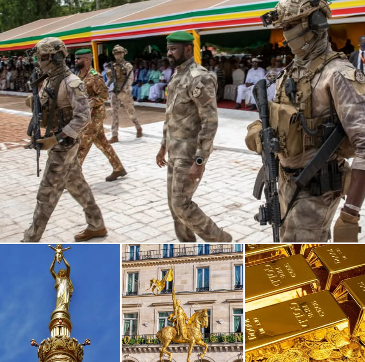 AfricanHub_'s tweet photo. France 🇫🇷 holds the world’s fourth-largest gold reserves, totaling 2,437 tons worth about $330.5 billion kept in ultra-secure facilities such as La Souterraine in Paris, despite having no domestic gold mines.

By contrast, Mali 🇲🇱, a former French colony, has no gold reserves in its banks, even though the country is rich in gold mines and produced 66.2 tons in 2022, prior to the military junta taking power and expelling French involvement.