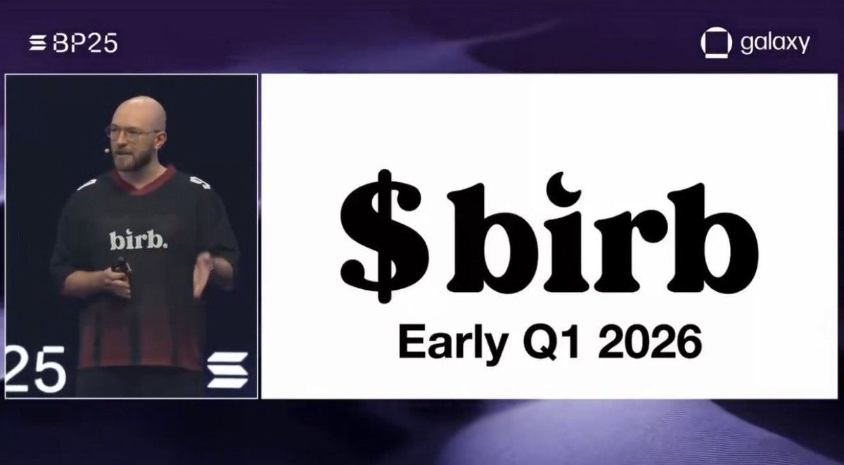 🚨 BREAKING

<a href="/moonbirds/">Moonbirds</a> is set to launch $birb on Solana in Q1 2026 🚀

Birds flying to Solana ⚡
