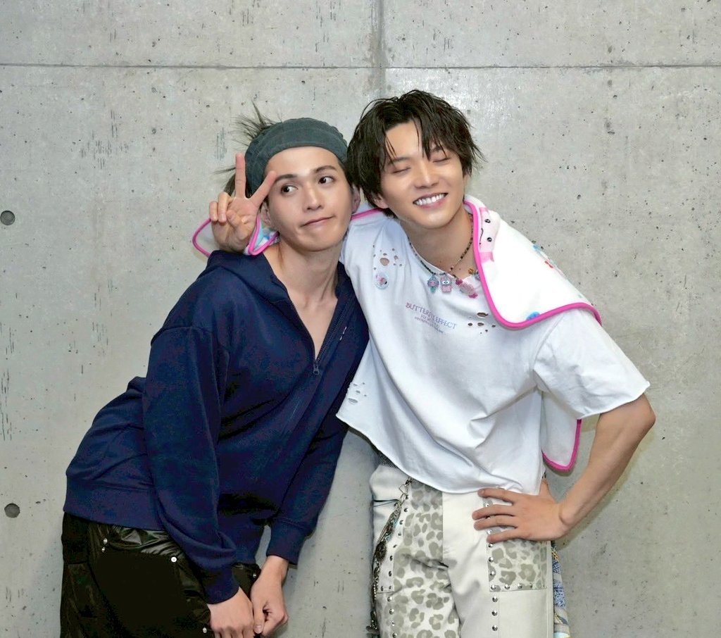 ゆせたい可愛いすぎ🩵 明日もFight ٩(ˊᗜˋ*)و #八木勇征 #佐藤大樹