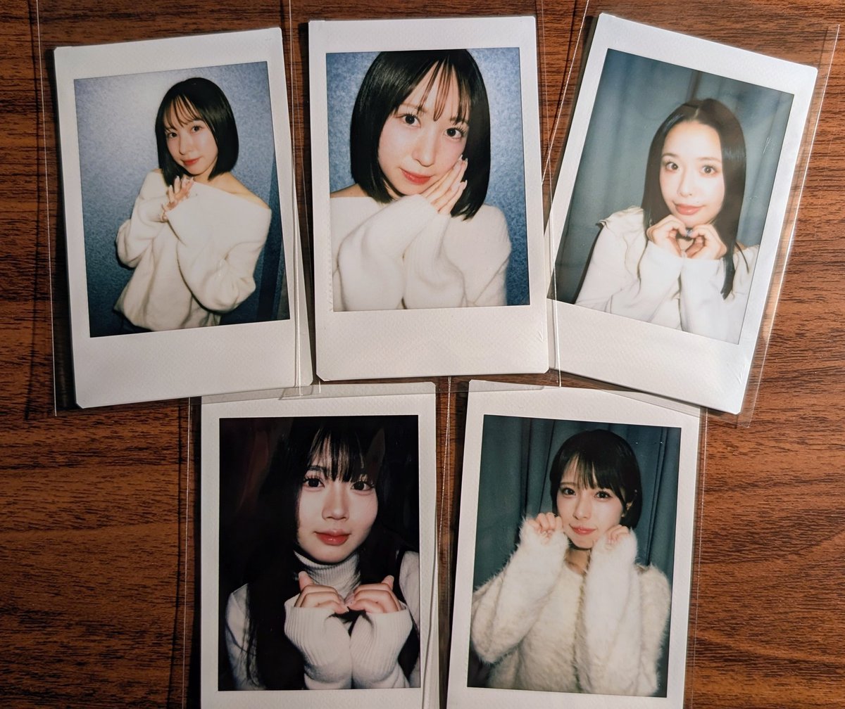 まあたそランチェキ 本日のフィロのスグッズ購入特典のランチェキ！みんなめっちゃ可愛い