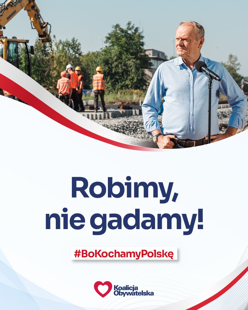 Robimy, nie gadamy - #BoKochamyPolskę 🇵🇱❤️
2 lata rządów Koalicji 15 października z <a href="/Obywatelska_KO/">Koalicja Obywatelska</a> na czele to dobry czas dla Polski.
