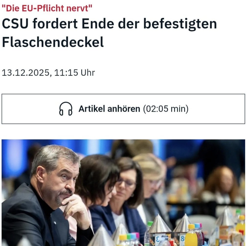 Irgendwie müssen die persönlichen Probleme von #Söder ja mal gelöst werden. Aber es ginge auch mit einer Schnabeltasse.
