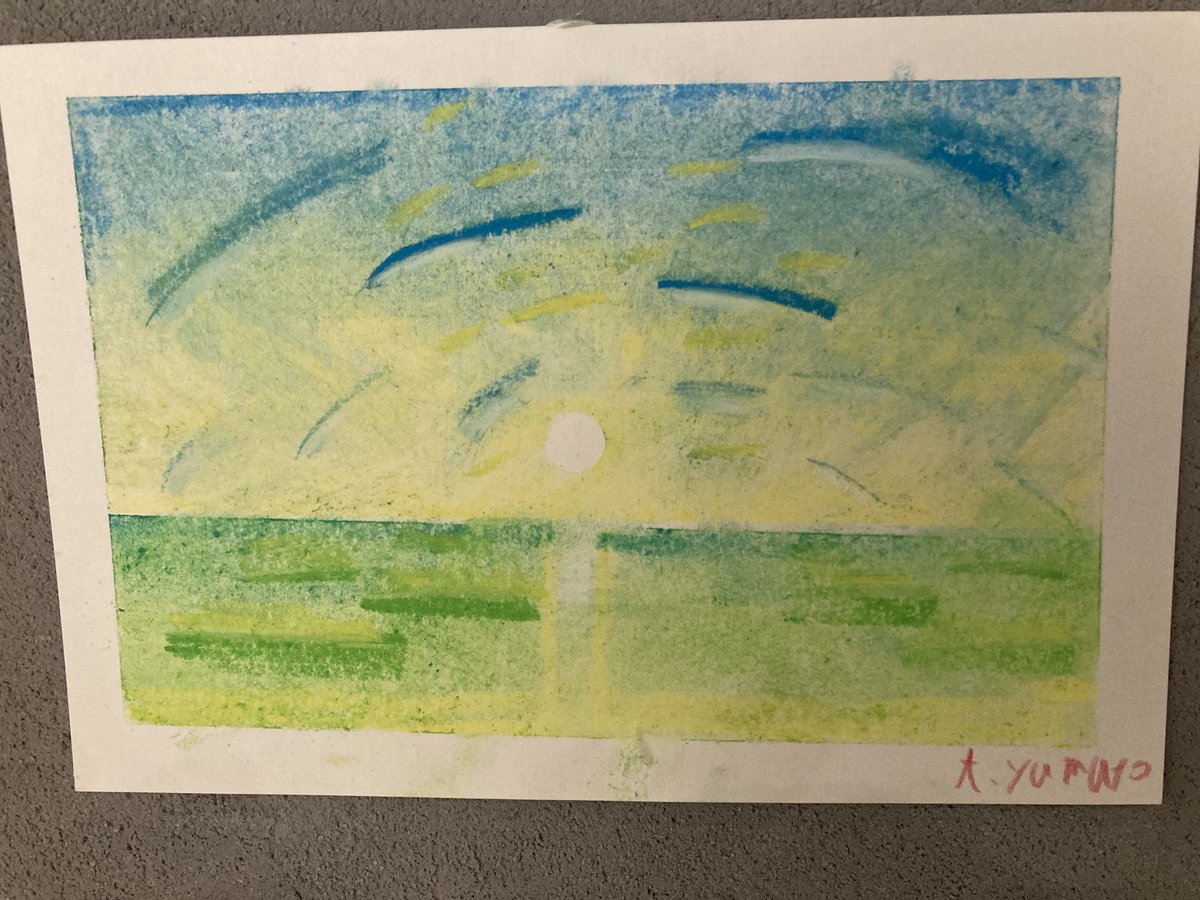 そういえば昨日行ってきました！普段使わない頭と心をパステル画の講習を通じて使えたのが気分転換になりました！明日までなのでまだの人は是非！