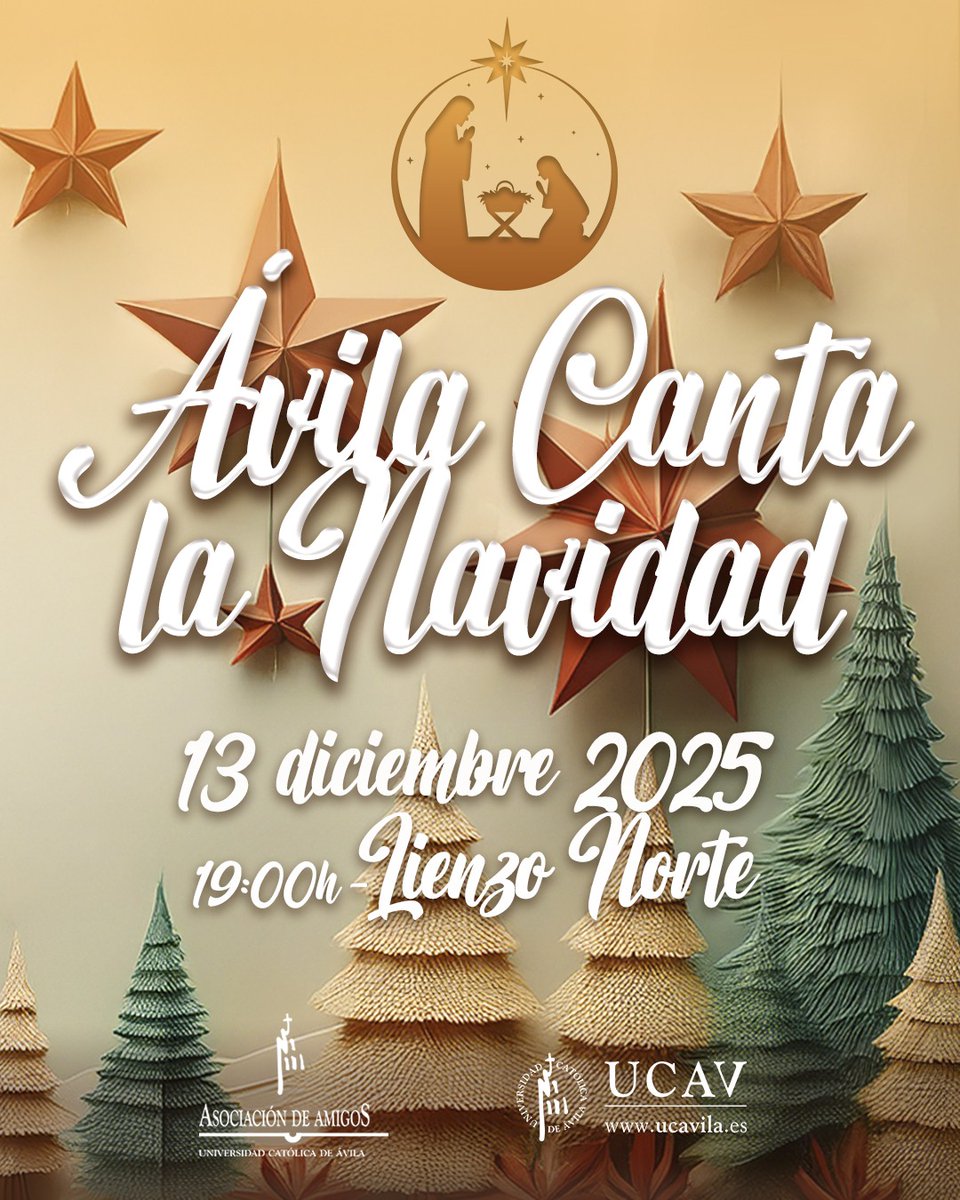 Esta tarde, 19h.
<a href="/LIENZONORTE/">Lienzo Norte</a> <a href="/UCAVILA_/">Universidad Católica de Ávila</a>