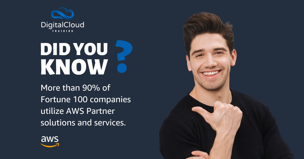 nealkdavis's tweet image. 📈 More than 90% of Fortune 100 companies rely on services and solutions from the #AWS Partner Network.

That level of adoption speaks volumes about the expertise and value AWS partners deliver. 🚀

Start your AWS journey here: 👉 digitalcloud.training/get-started-wi…

#CloudComputing