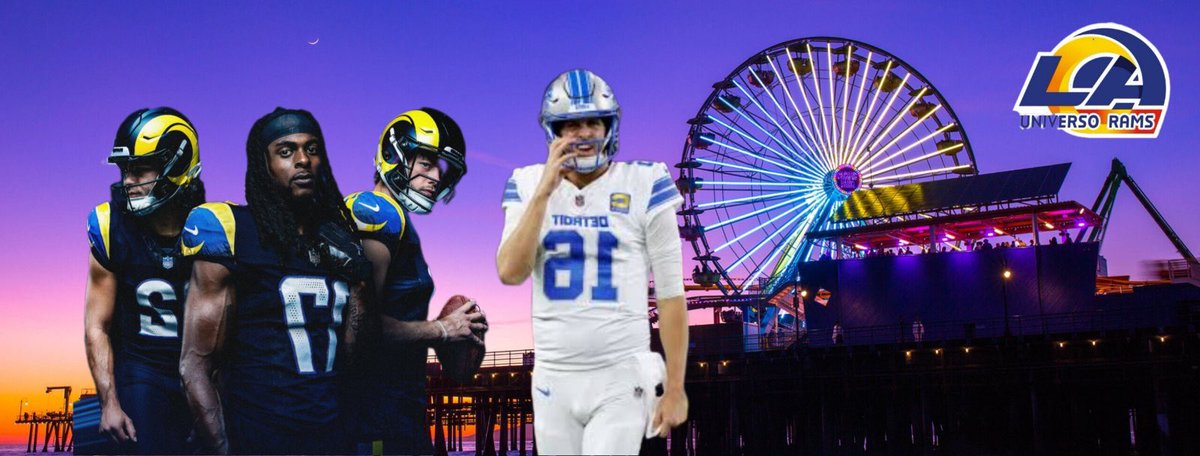 🔵Cuentas pendientes 
🟡una victoria de rams confirma su presencia en los playoff 
🔵una derrota de Detroit los deja prácticamente sin ellos.

Se viene partidazo en el Sofi.
La previa youtu.be/reZgWB_-oL0?si… #ramshouse