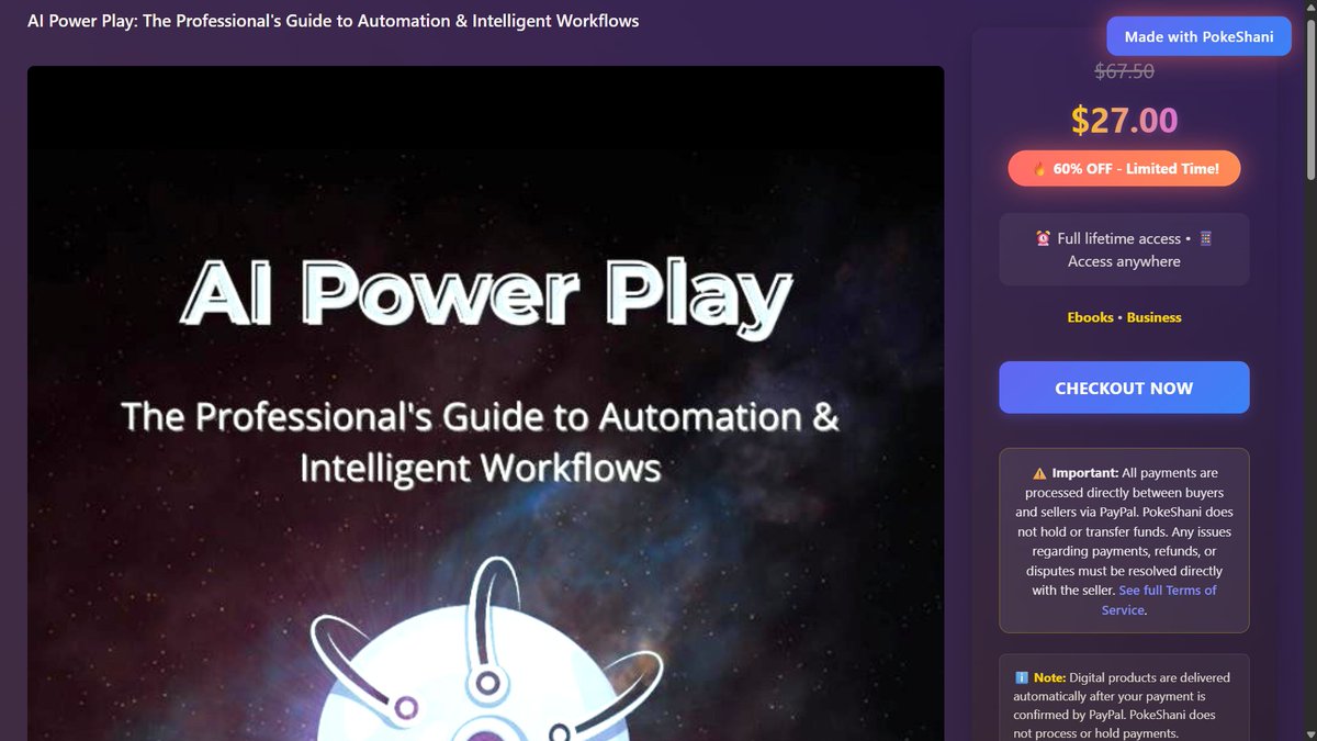 +70 Digital Products have been listed by Creators on PokeShani.com 
(+420% since last 30 days)