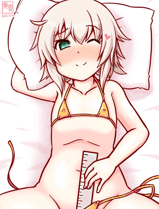 「え、まだ悩んでるっすか? 海防艦は思いっきりが大事っすよ …そうっす、それでいいっしゅ」 #艦これ版真剣お絵描き60分一本勝負_20251213 #占守