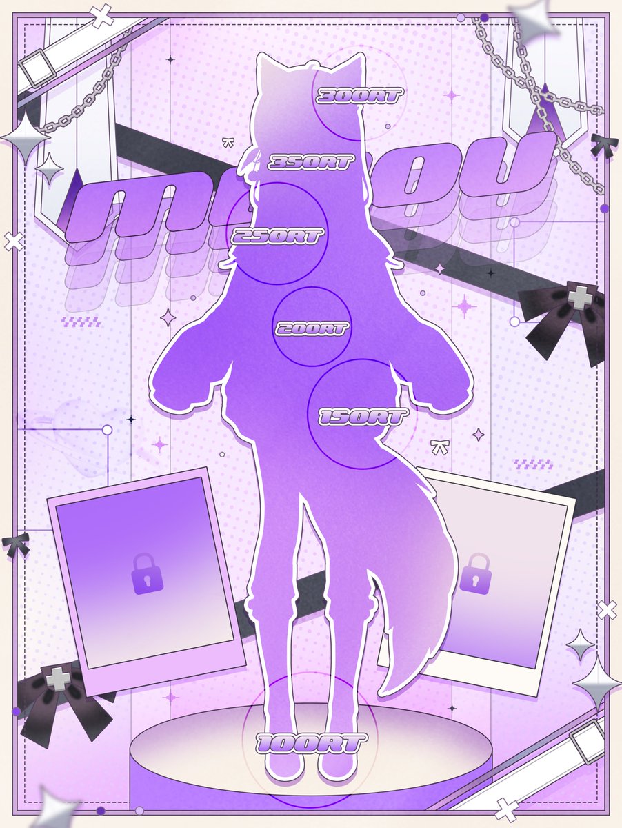 【 💜#RT당_공개 💜】

.｡*ﾟ+.*.｡
     미유 Live2D 12월19일 데뷔
　　                                 　ﾟ+..｡*ﾟ+

🍔100RT마다 햄버거세트
🍽️전신 공개시 배민2만원권

#Vtuber #KRVtuber #버츄얼 #버튜버 #버츄얼_데뷔 #버튜버_데뷔 #버츄얼_𝕏친소 #버튜버_𝕏친소 #RT이벤트