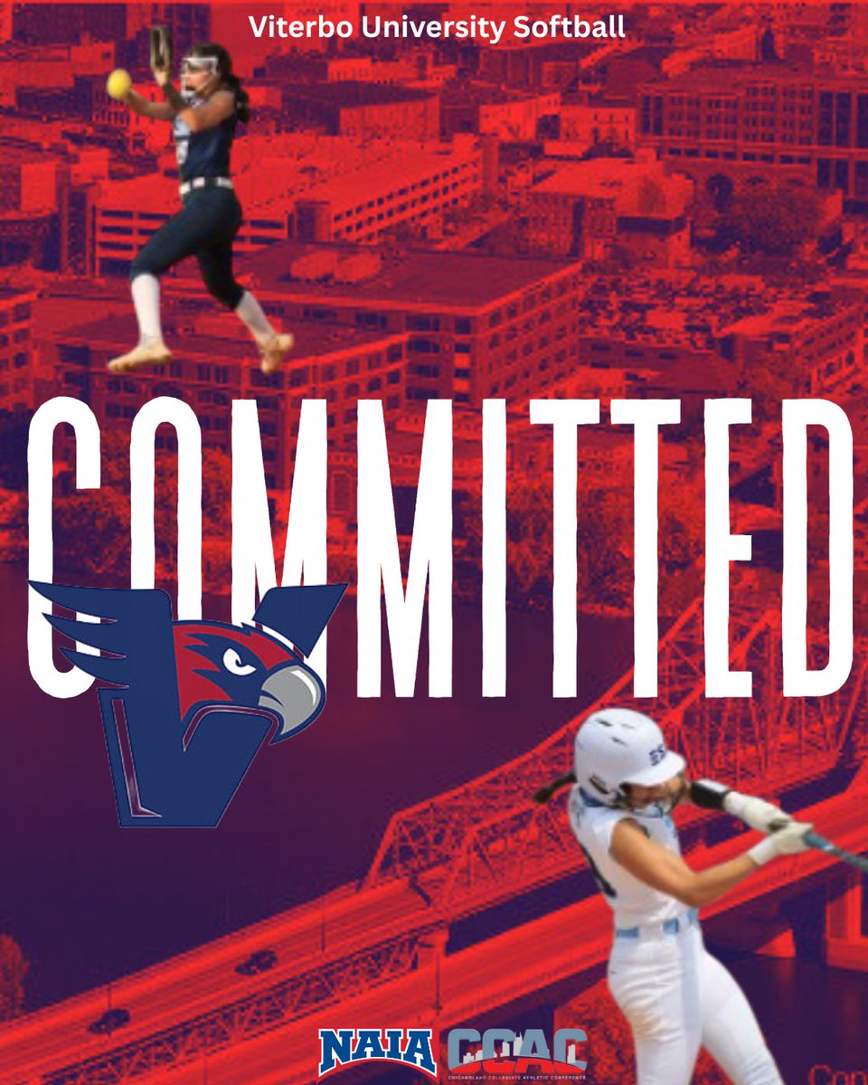 Arowicki99's tweet photo. I am proud to announce my commitment to Viterbo University! Can’t wait to be a V-hawk💙❤️ @SoftballViterbo @ESA_Huckstorf @SoftballHam @EthicAcademy https://t.co/Wy2k34Bn0M