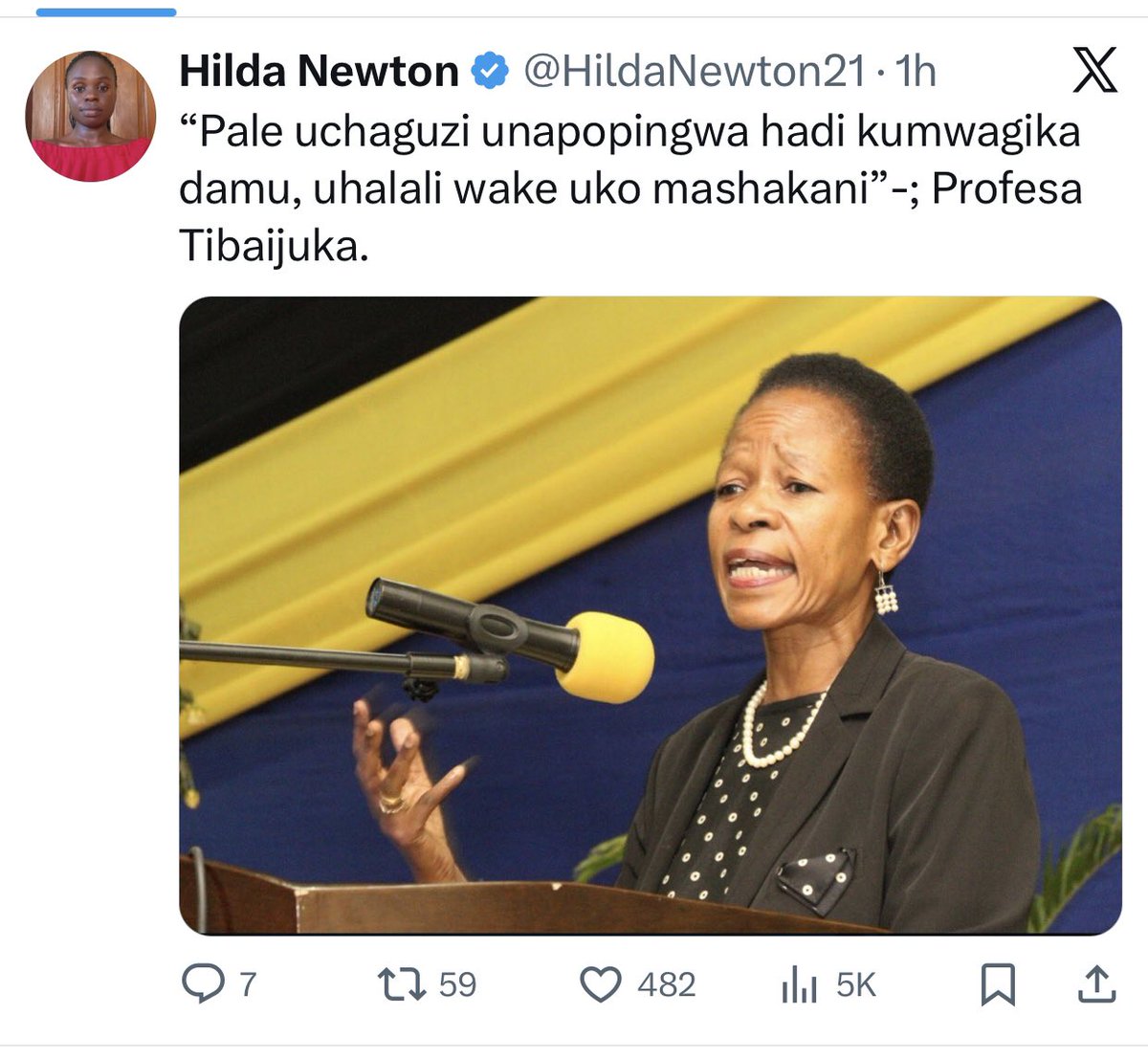 CinemasAnalytic's tweet photo. Tibaijuka kaamuwa kutumia akili na elimu yake.

Repost 890, https://t.co/S98T1B912c
