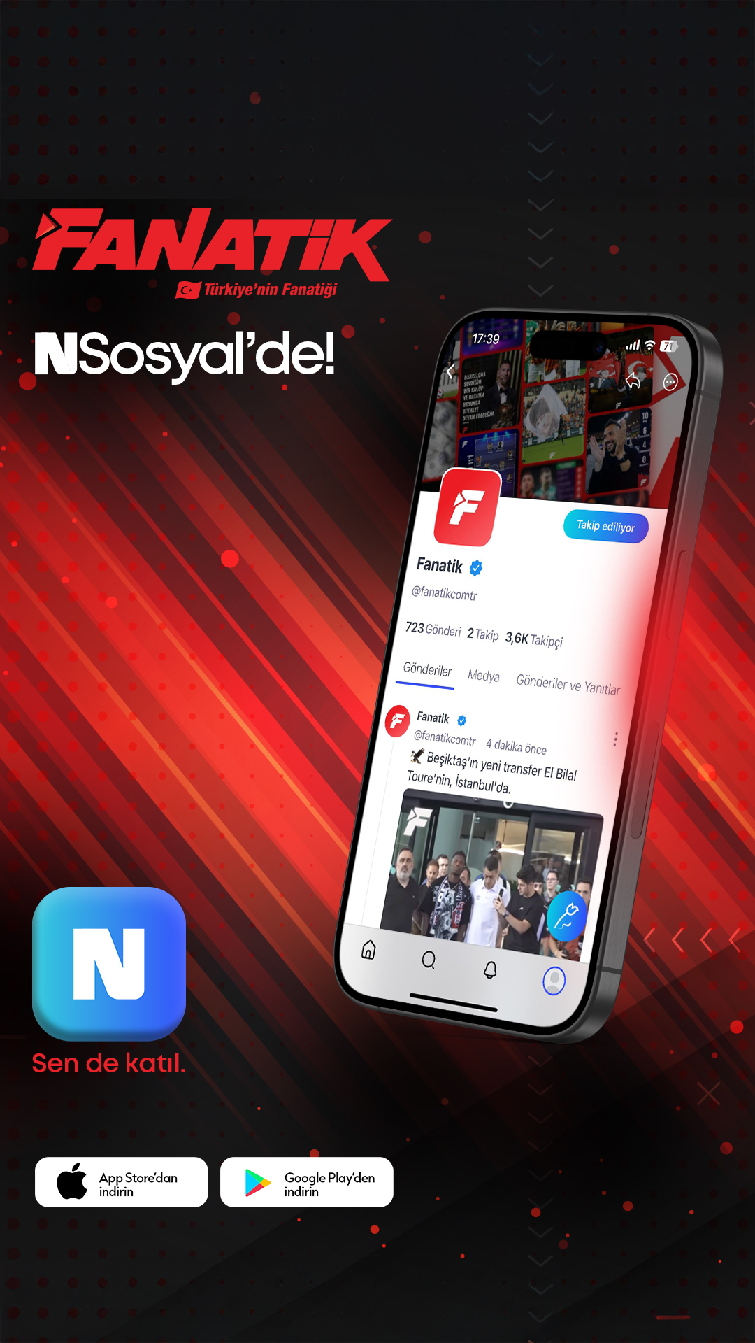 En fanatik spor haberleri eNSosyal'de!