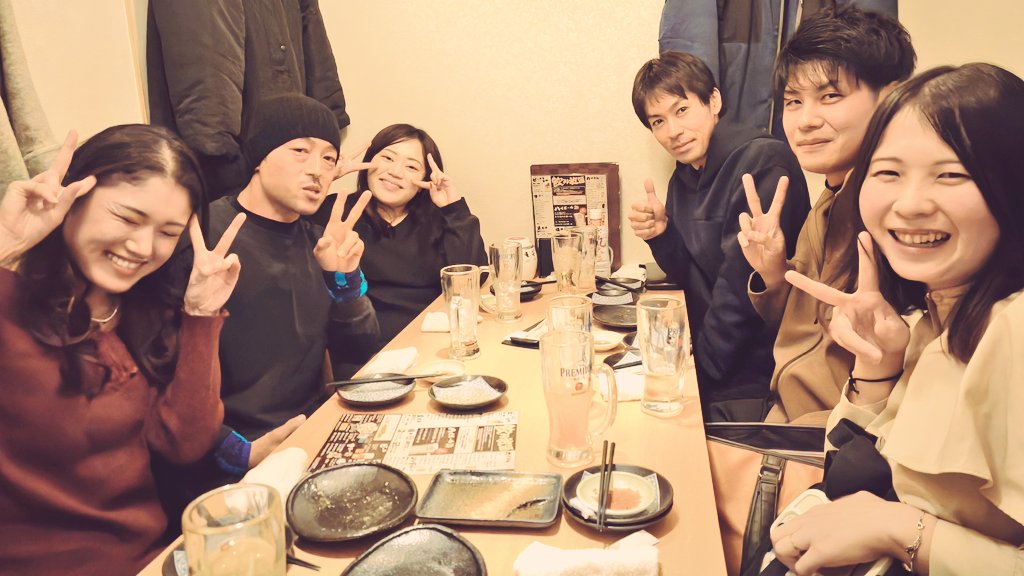 Full7moon's tweet photo. やっててよかったなと、
思う瞬間。

わしゃ全員の味方でいると決めているのさっ。フッ。←

 #アサヒ団
 #忘年会的なそんなやつ https://t.co/WC1azvUKGw
