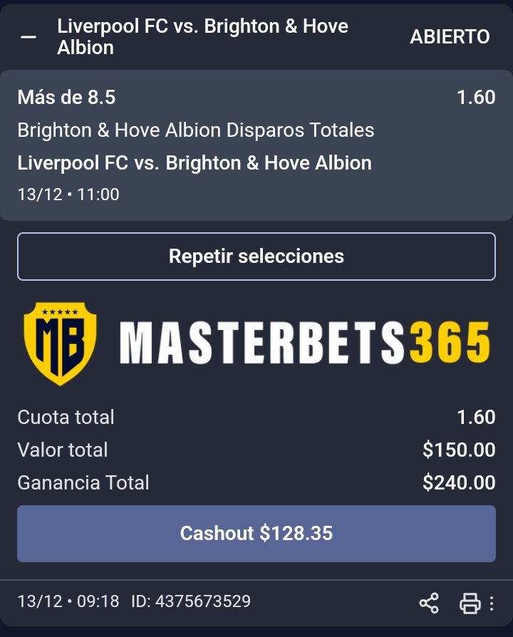 CharlesML77's tweet photo. 🏴󠁧󠁢󠁥󠁮󠁧󠁿 Premier League Pick 

📌 Liverpool vs Brighton 
9 Remates o más de Brighton 

📝 Brighton tiene  un promedio 12.71 remates por partido cuando juega de visitante. https://t.co/hHPWdg3sDG